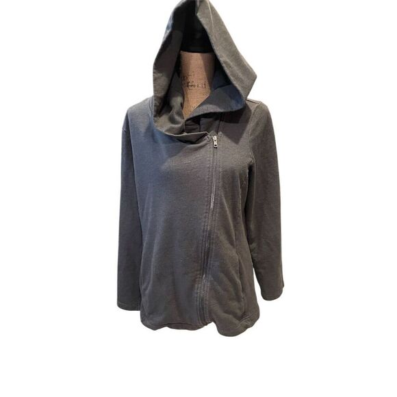 Gap Fit Tops - GapFit Women's Gray Zippered Hoodie Jacket XL Casual Travel